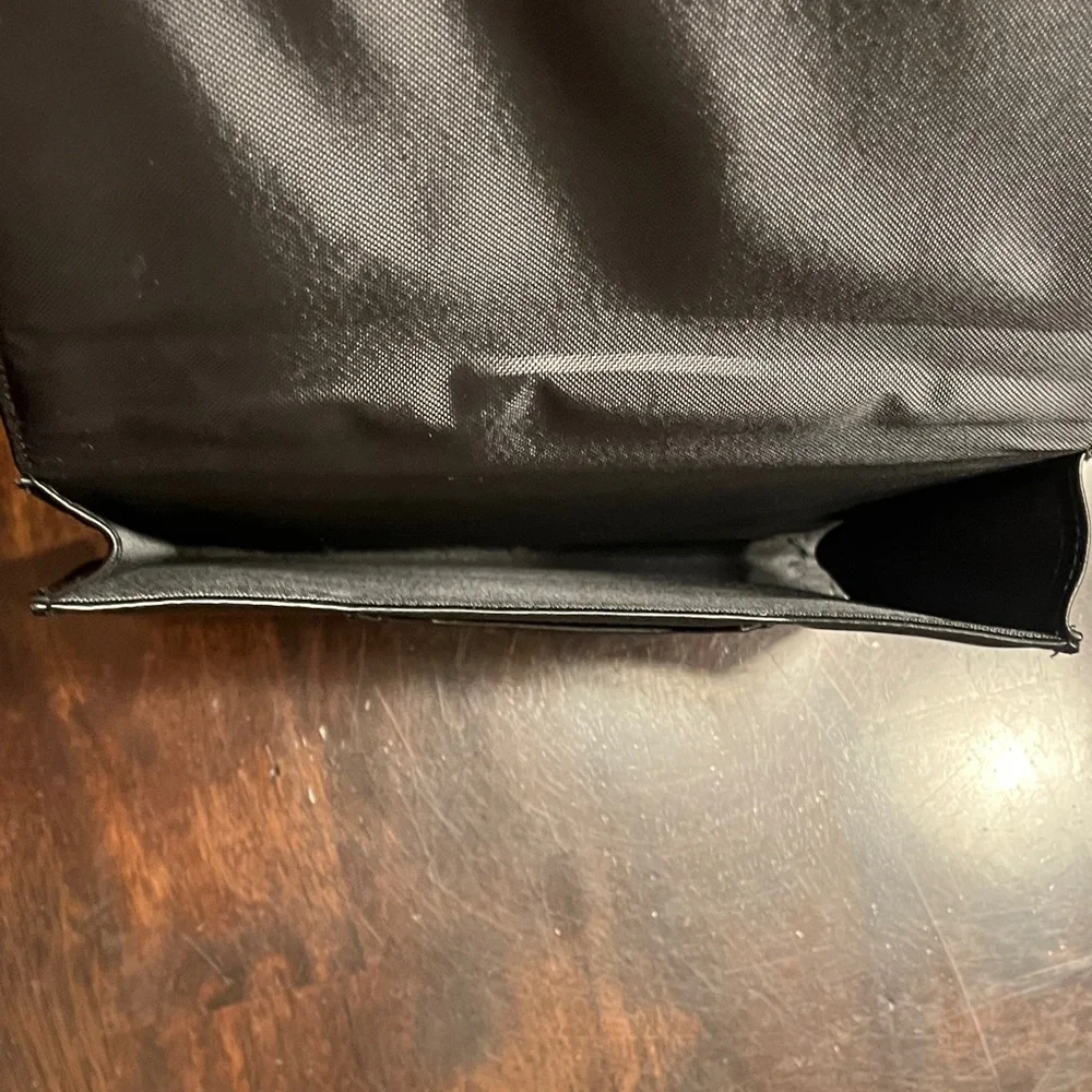 BMW Black Document Pouch with Roundel Logo Accent